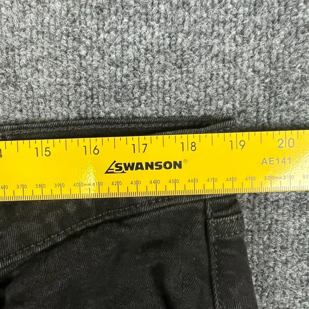 Levi's 505‎ Jeans Mens 38x28 Black Dark Wash Denim Cotton Mid Rise Straight Leg